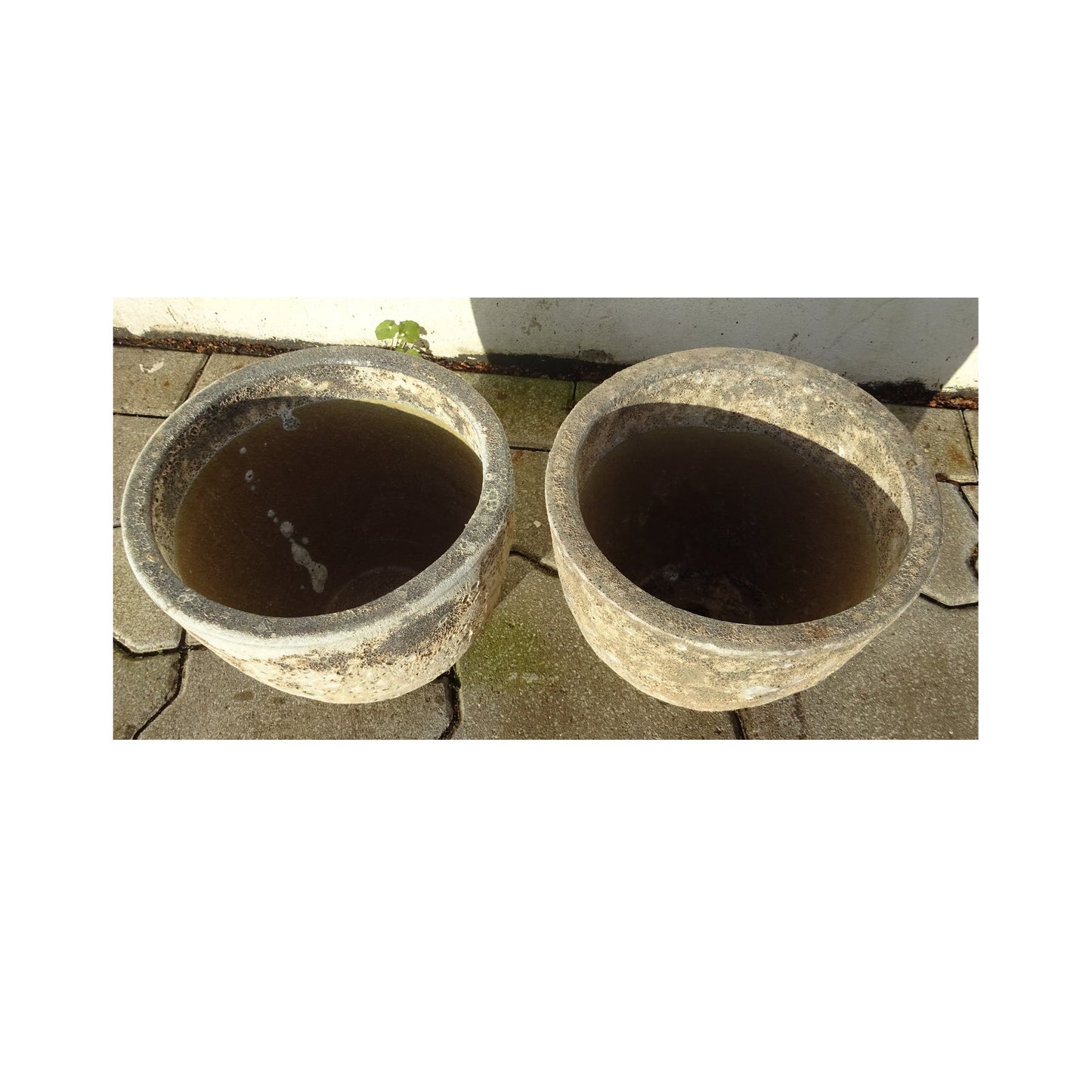 Blumentopf, Pflanzgefäß 2er Set Eiertopf Luna, B-Ware. - tucano-hamburg