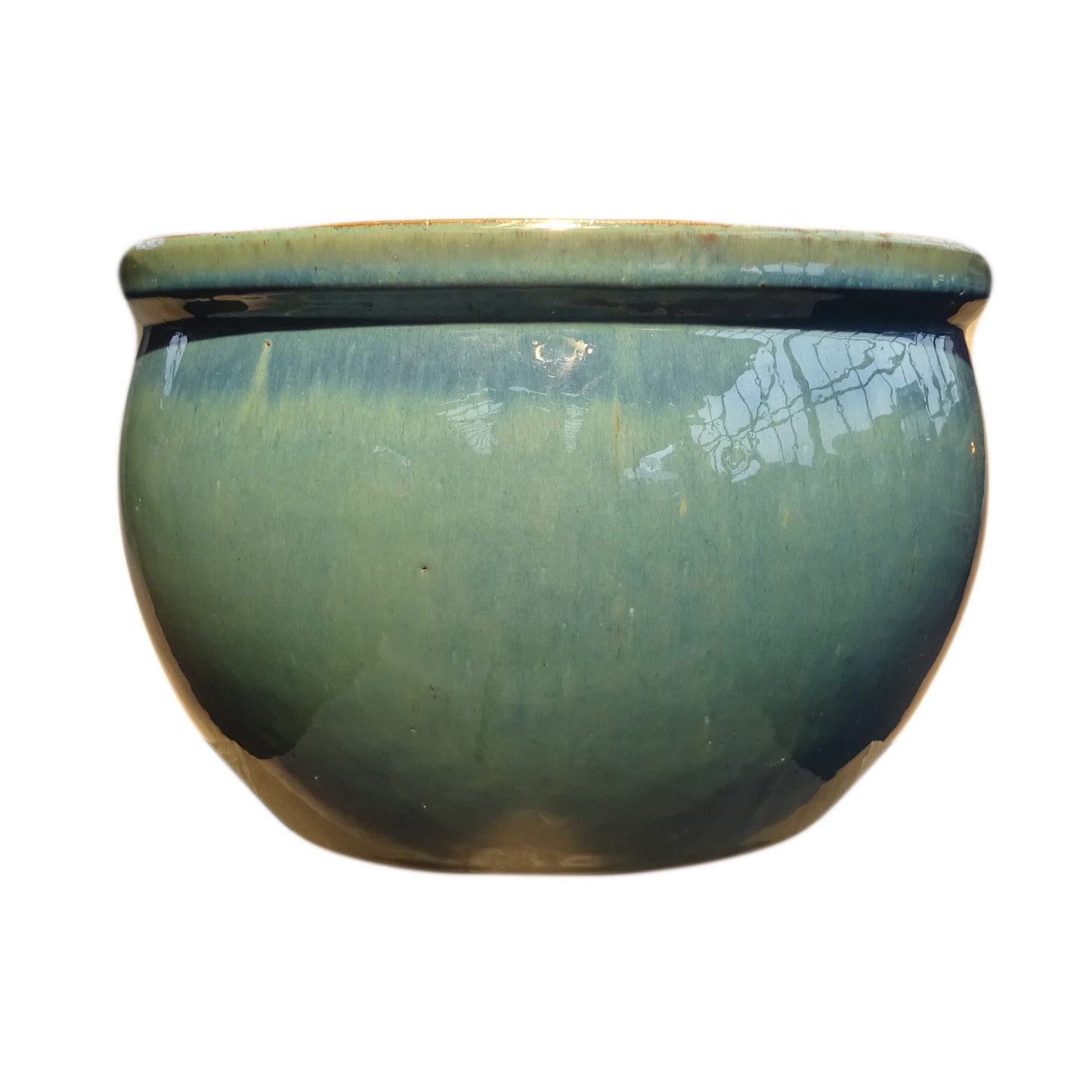 Blumentopf, Pflanzgefäß Bamboo jade, grün/blau 50x32cm - tucano-hamburg