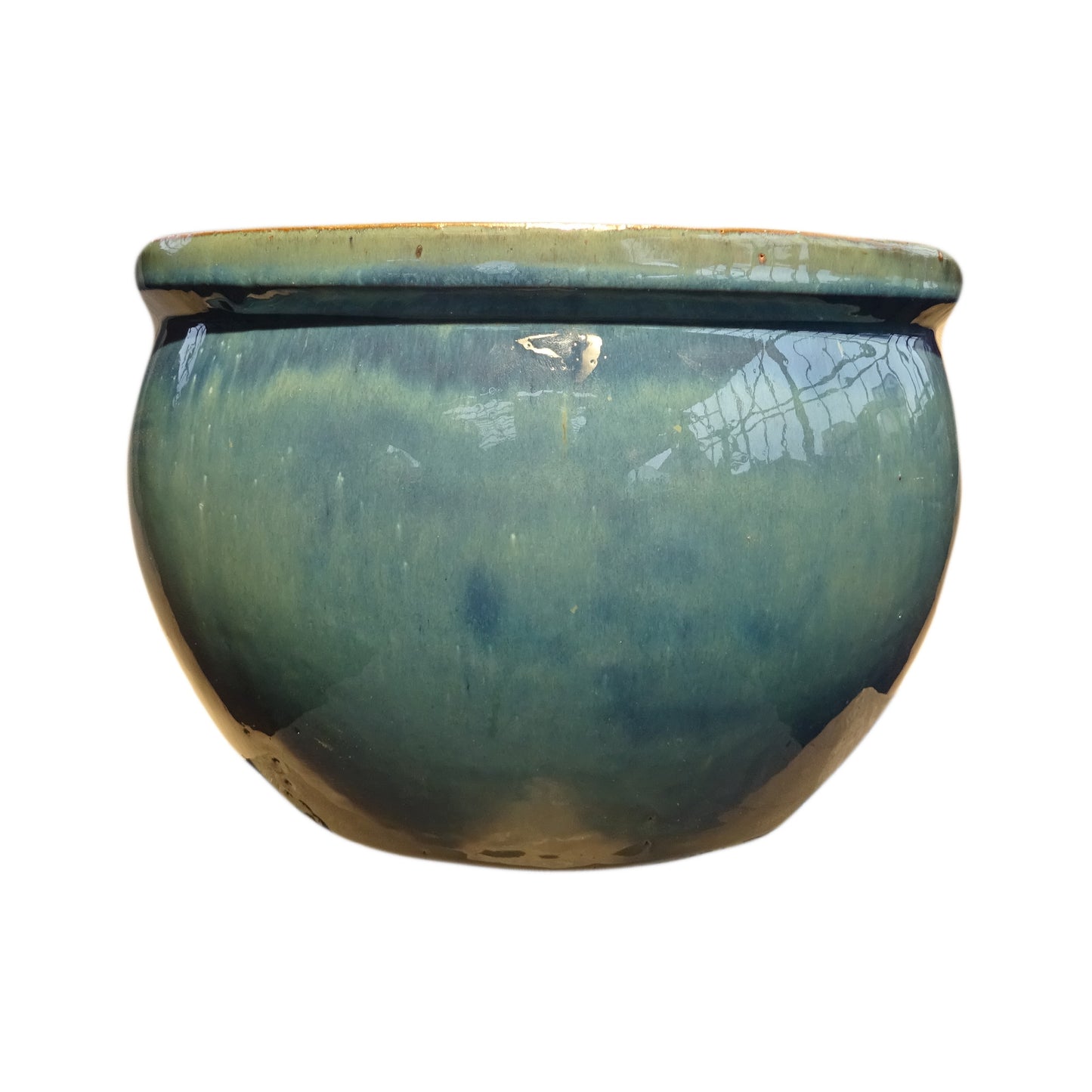Blumentopf, Pflanzgefäß Bamboo jade, grün/blau 50x32cm - tucano-hamburg
