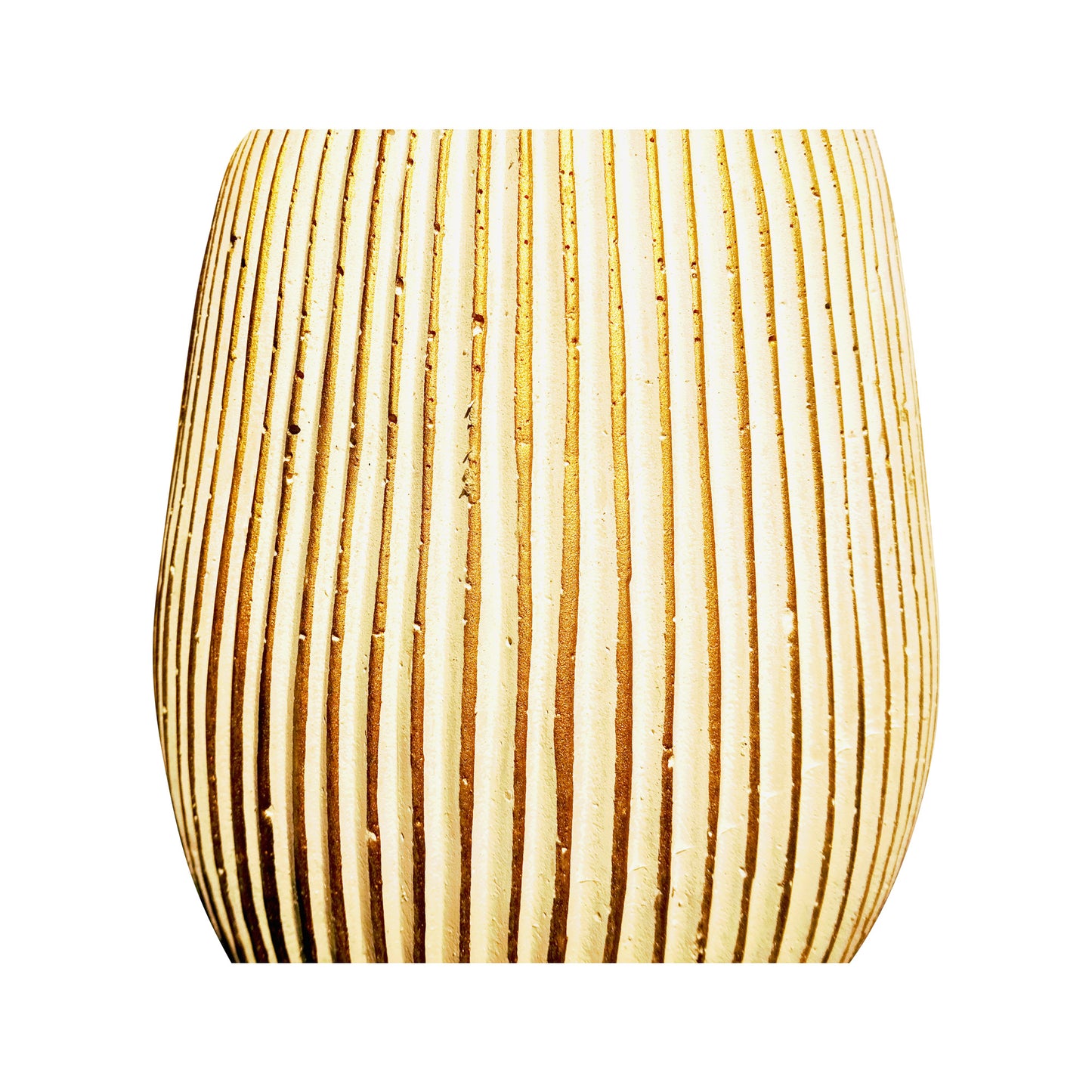 Blumentopf, Pflanzgefäß Barcelona weiß-gold 10x14cm - tucano-hamburg