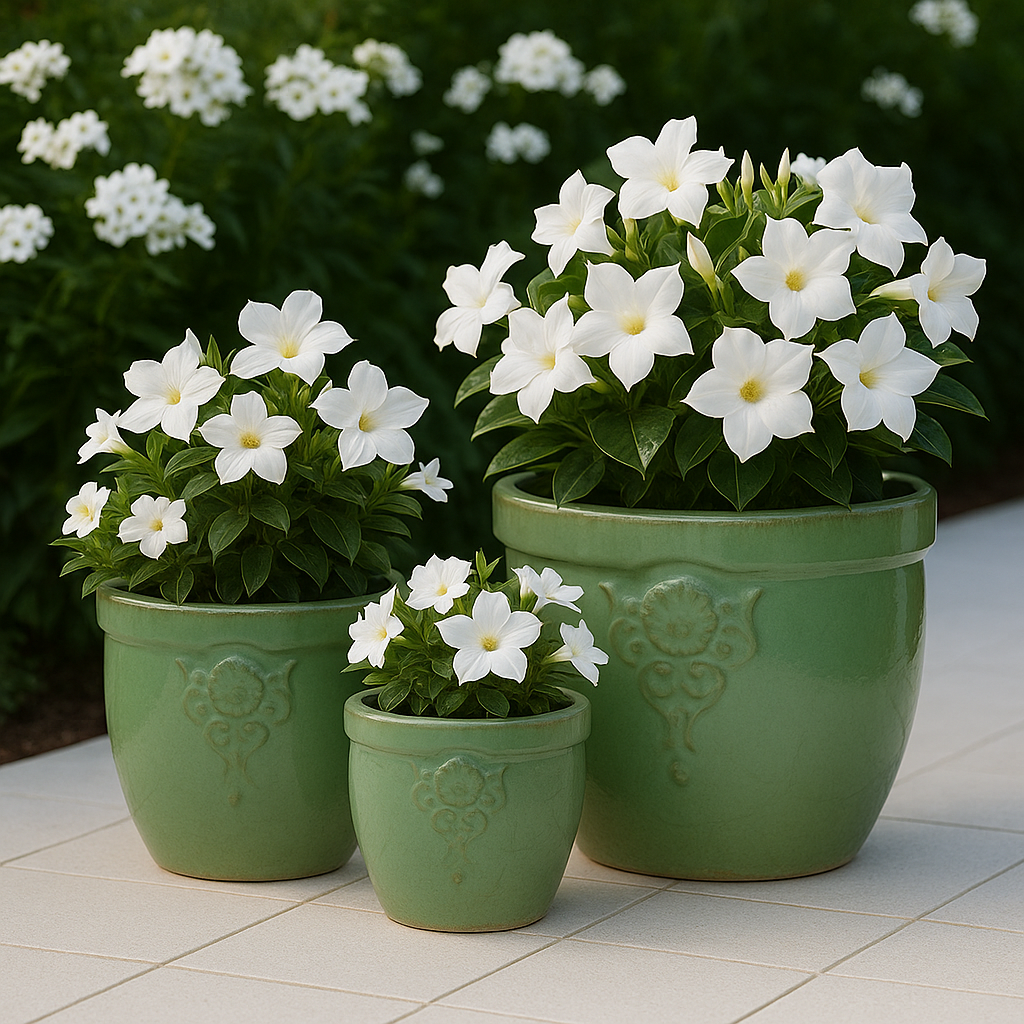 Blumentopf, Pflanzgefäß Blumenemblem jade 32x28cm - tucano-hamburg