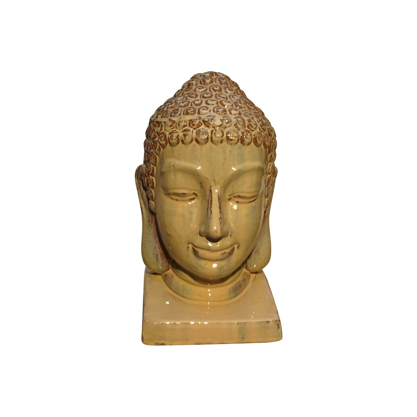 Gartenfigur Buddha beige 20x20x38cm - tucano-hamburg