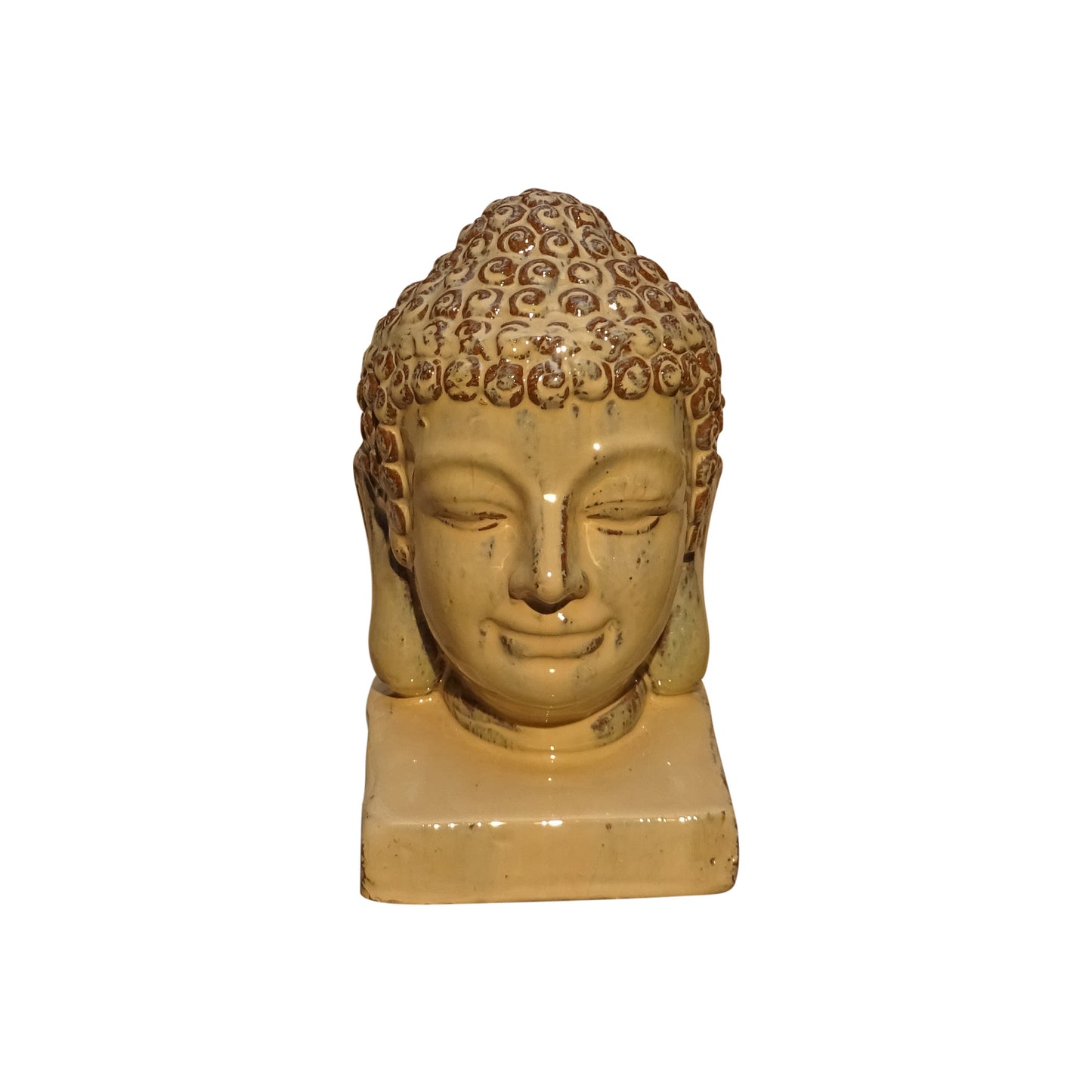 Gartenfigur Buddha beige 20x20x38cm - tucano-hamburg