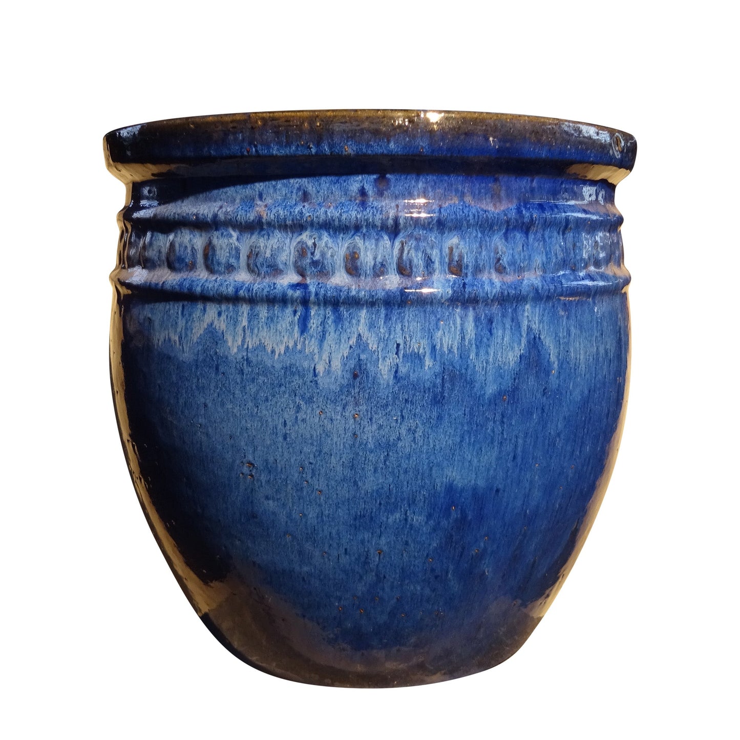 Blumentopf, Pflanzgefäß Coin blau 37x34cm - tucano-hamburg