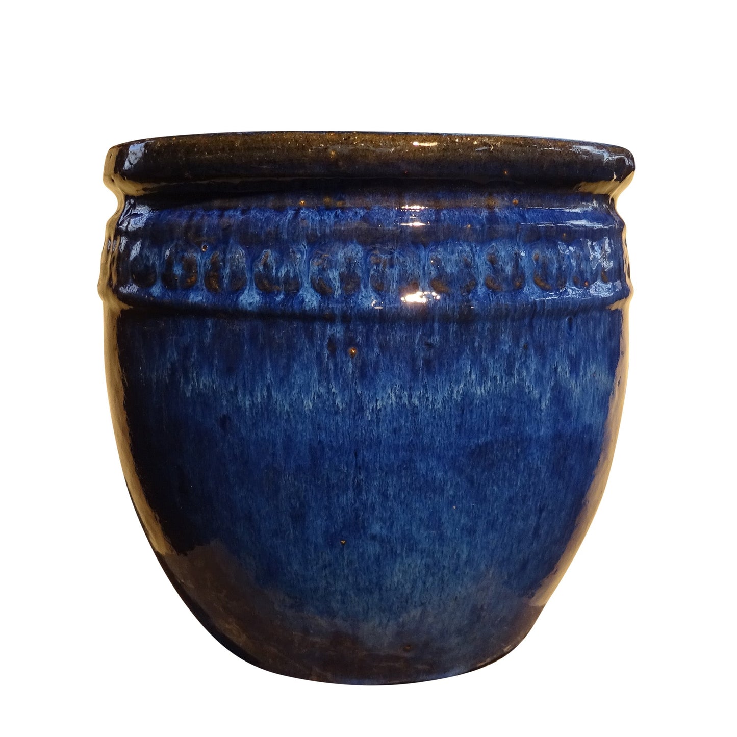 Blumentopf, Pflanzgefäß Coin blau 37x34cm - tucano-hamburg