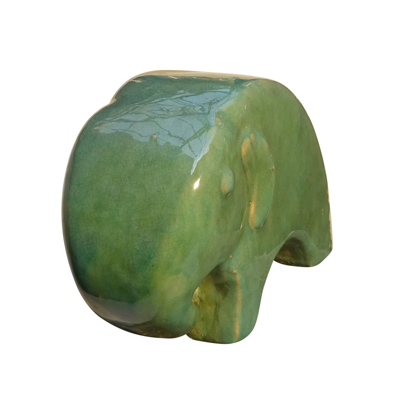 Gartenfigur Elefant jade, grün 33x11x20cm - tucano-hamburg