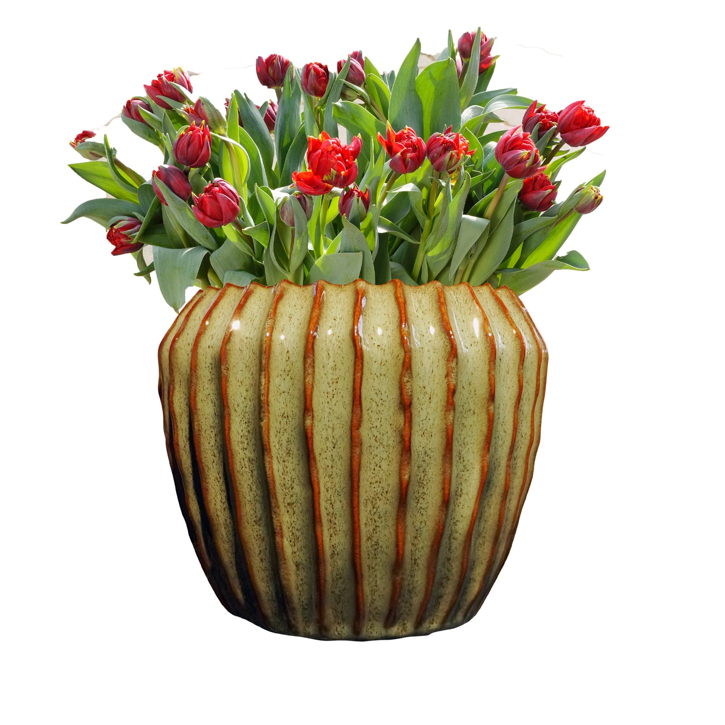 Blumentopf, Pflanzgefäß Granada mint/braun 15x15cm - tucano-hamburg