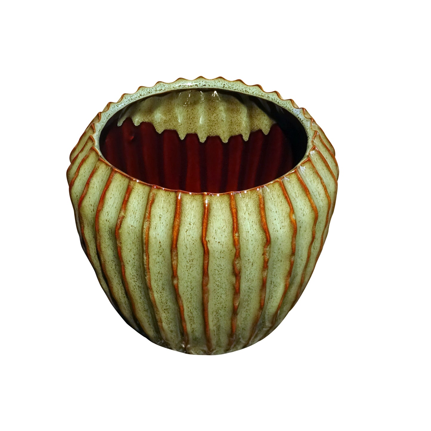 Blumentopf, Pflanzgefäß Granada mint/braun 15x15cm - tucano-hamburg