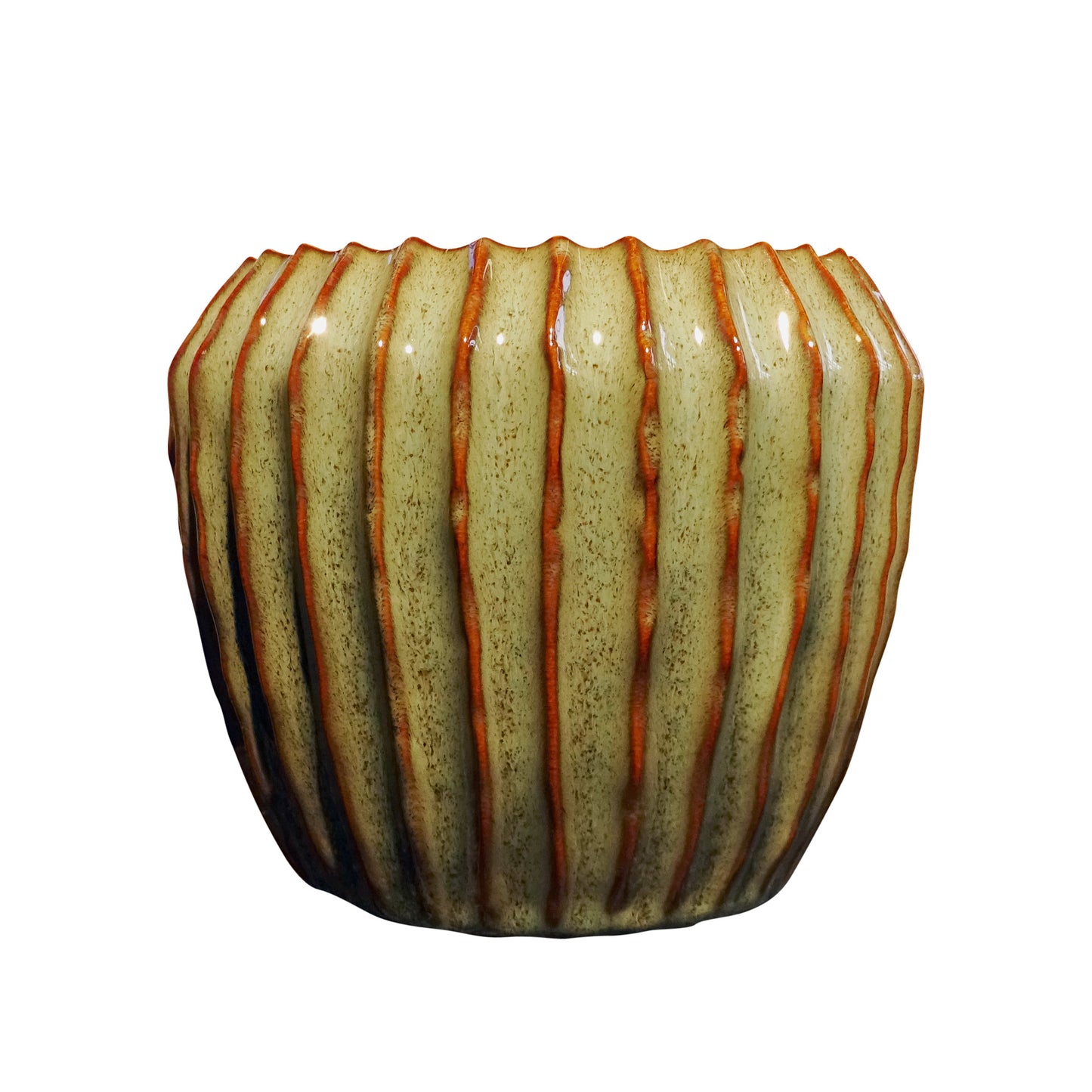 Blumentopf, Pflanzgefäß Granada mint/braun 15x15cm - tucano-hamburg