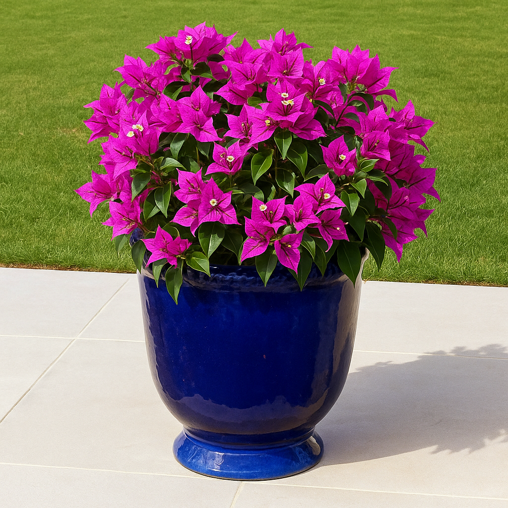 Blumentopf, Pflanzgefäß Laurel blau 29x30cm - tucano-hamburg