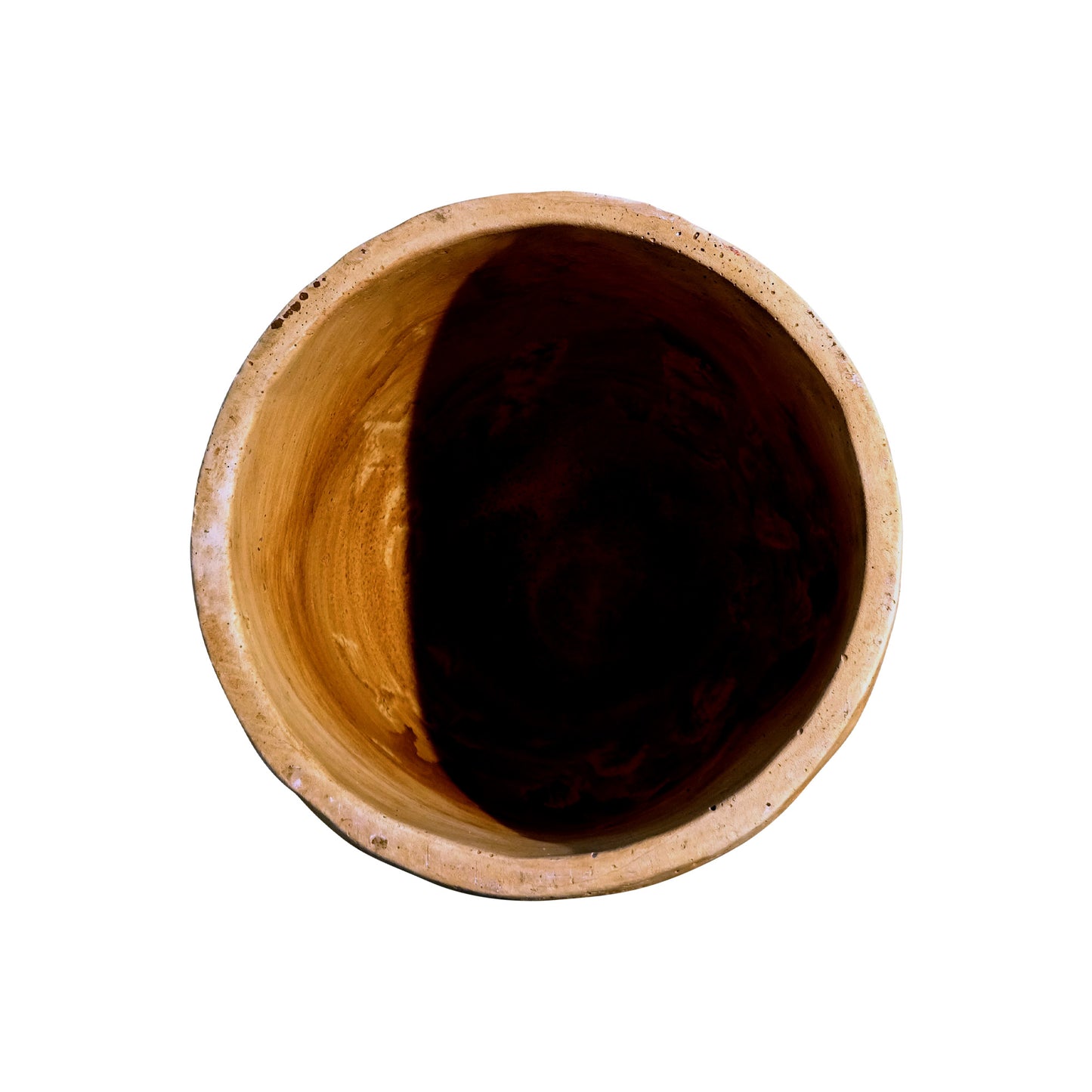 Blumentopf, Pflanzgefäß Malaga beige/braun 17x18cm - tucano-hamburg