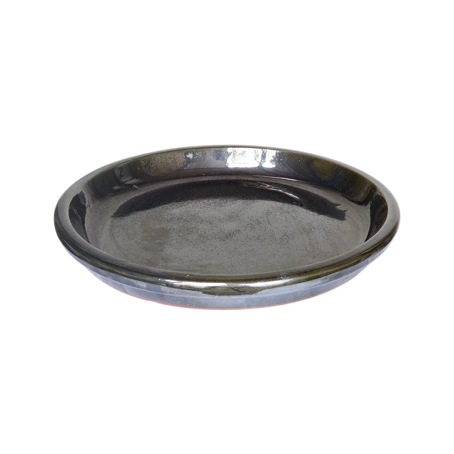 Plate dark green 18cm