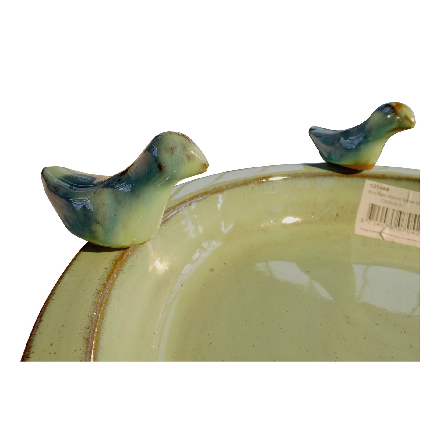 Vogelbad glasiert in türkis - tucano-hamburg