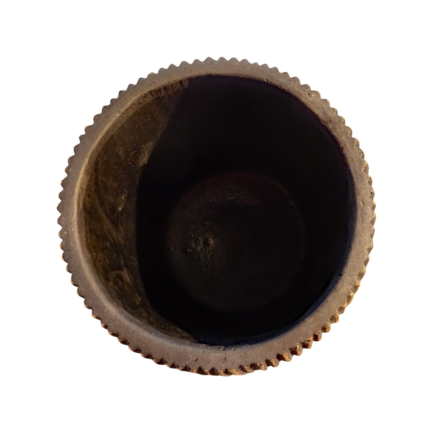 Blumentopf, Pflanzgefäß Madrid schwarz-gold 16x15cm - tucano-hamburg