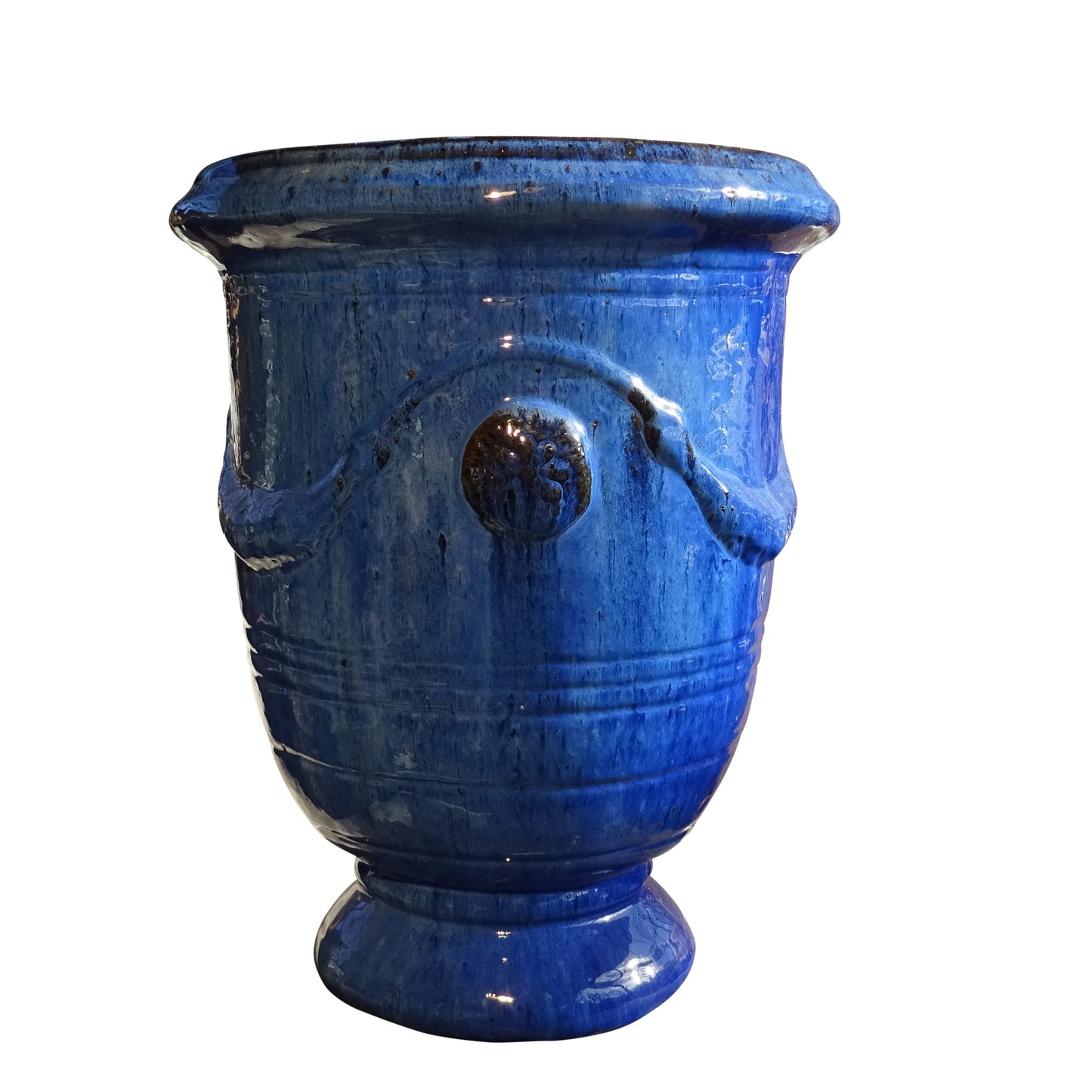 Blumentopf, Pflanzgefäß Anduze blau 35x42cm - tucano-hamburg