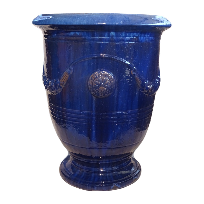 Blumentopf, Pflanzgefäß Anduze blau 35x42cm - tucano-hamburg