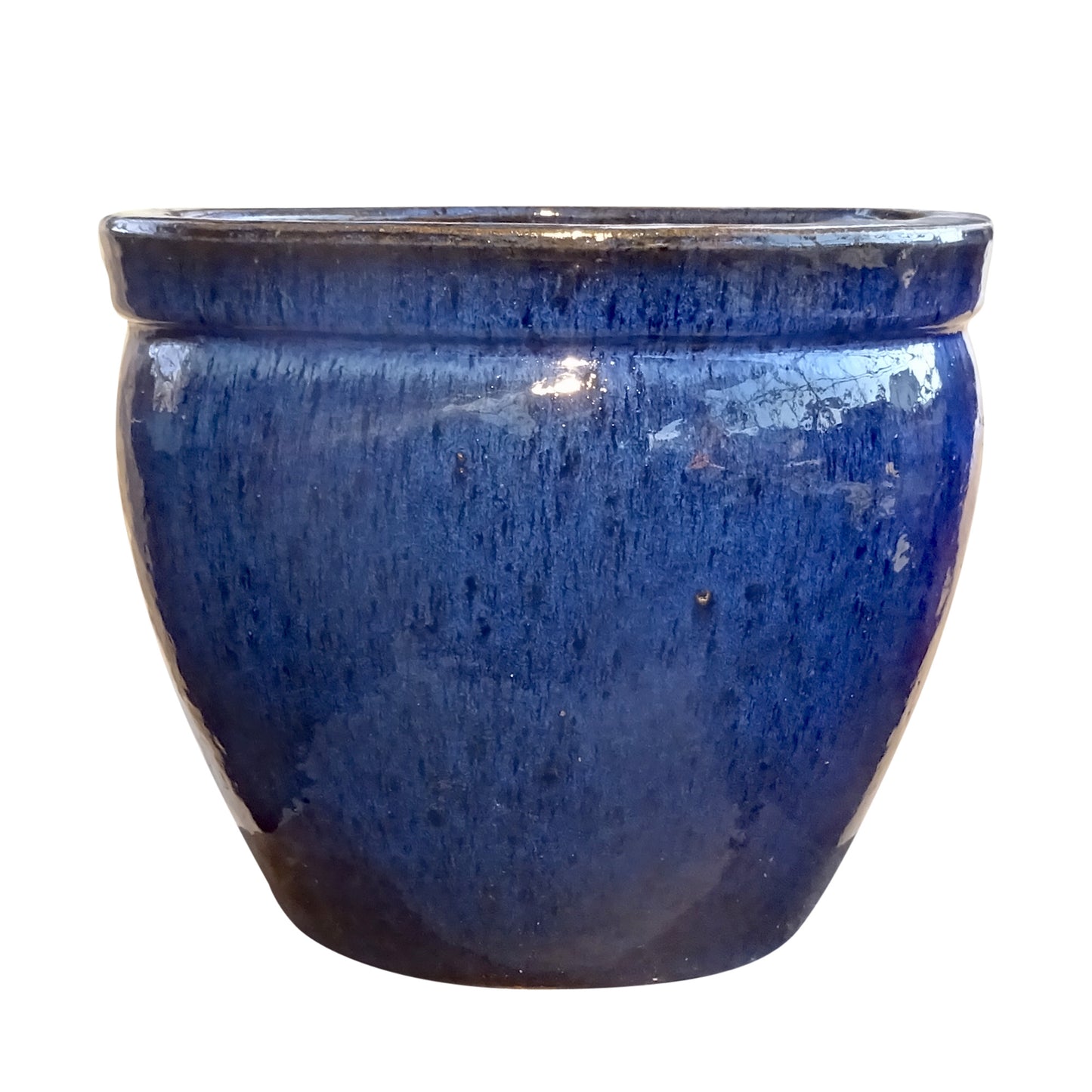 Blumentopf, Pflanzgefäß Bamboo hoch blau 29x25cm - tucano-hamburg