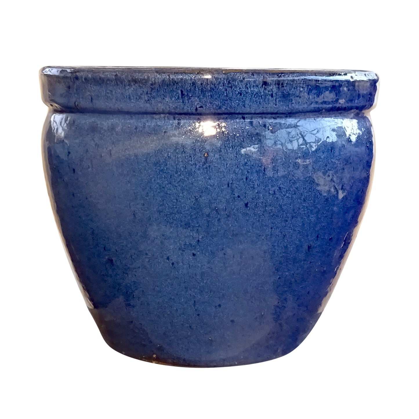 Blumentopf, Pflanzgefäß Bamboo hoch blau 29x25cm - tucano-hamburg