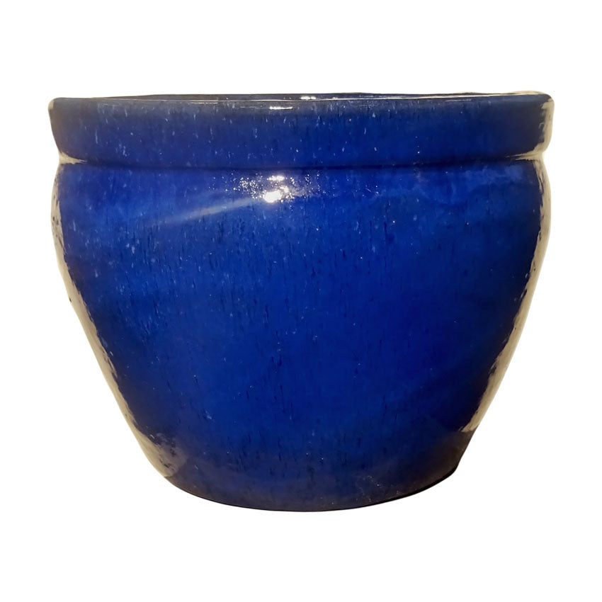 Blumentopf, Pflanzgefäß Bamboo hoch blau 20x19cm - tucano-hamburg