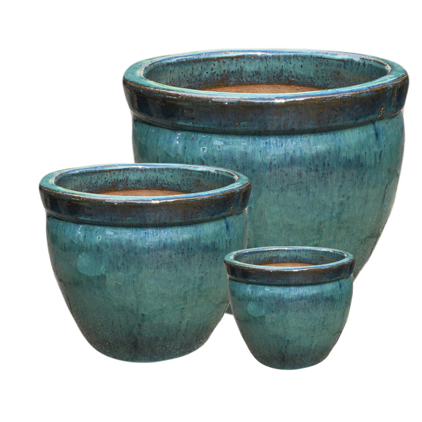 Blumentopf, Pflanzgefäß Bamboo hoch jade 29x25cm - tucano-hamburg