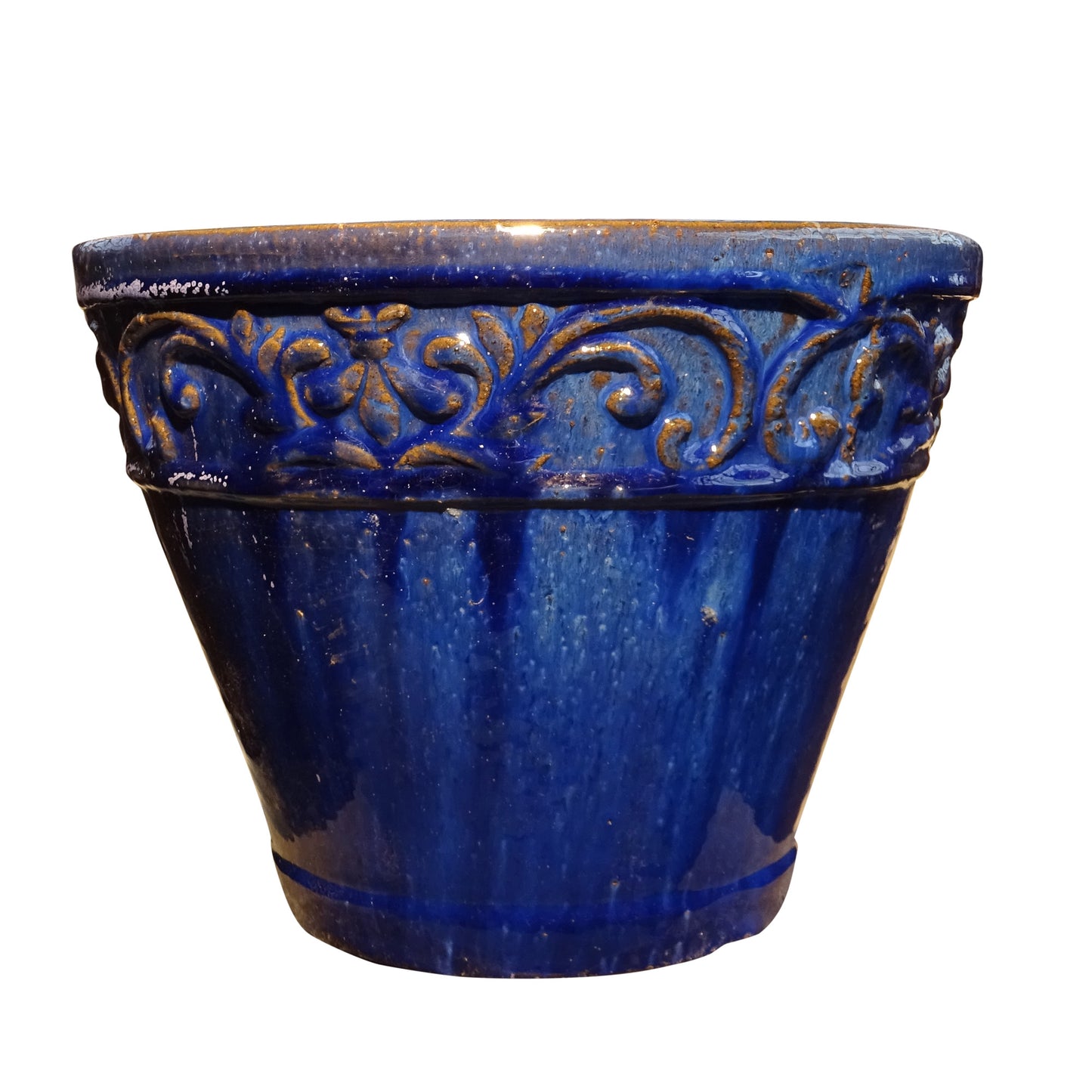 Blumentopf, Pflanzgefäß Cam Bordo blau 33x25cm - tucano-hamburg