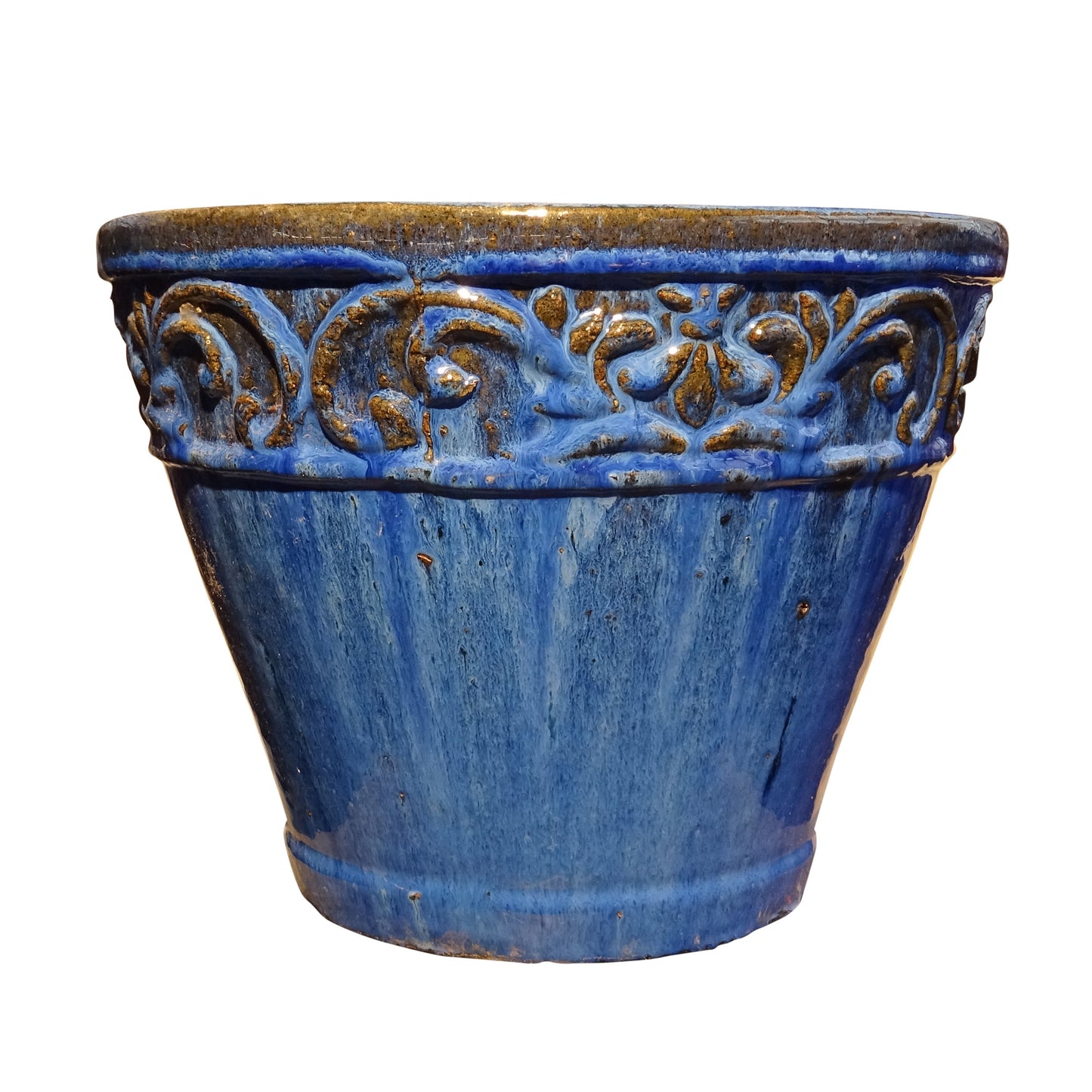 Blumentopf, Pflanzgefäß Cam Bordo blau 33x25cm - tucano-hamburg