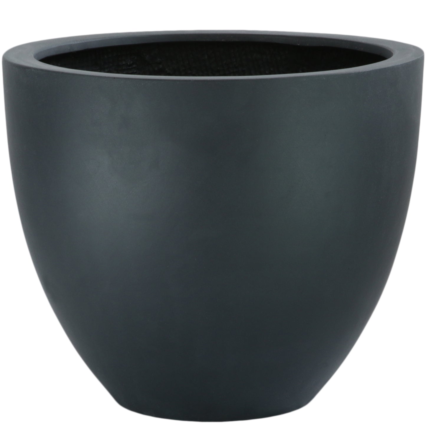 Blumentopf, Pflanzgefäß Fiberstone Eiertopf black 60x52cm - tucano-hamburg