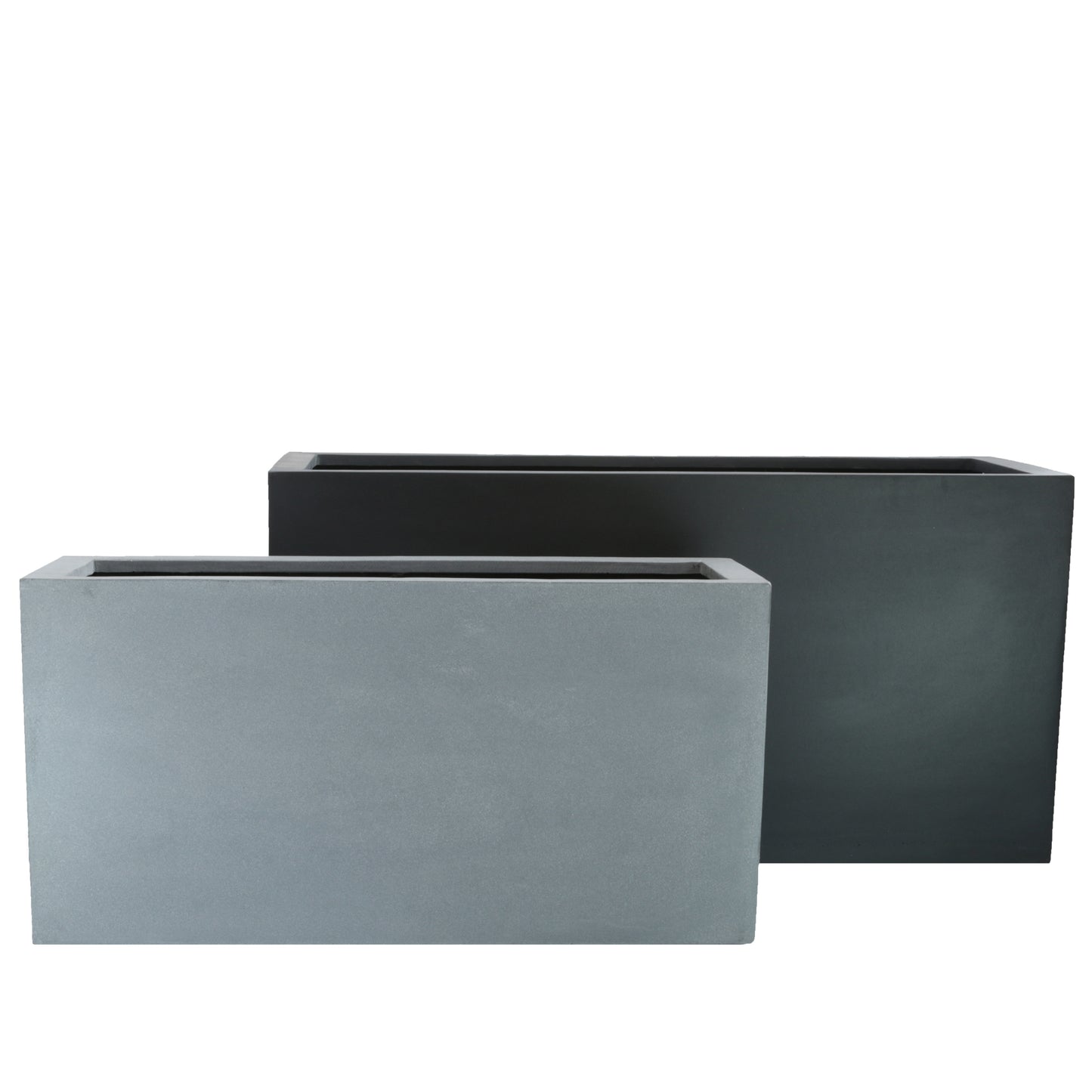 Blumentopf, Pflanzgefäß Fiberstone Kassette black 100cm (Speditionsware) - tucano-hamburg
