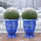 Blumentopf / Pflanzgefäß „Anduze“ – Glasierter Steinguttopf Blau 65x76cm cm, frostfest & handgefertigt(Speditionsartikel) - tucano-hamburg