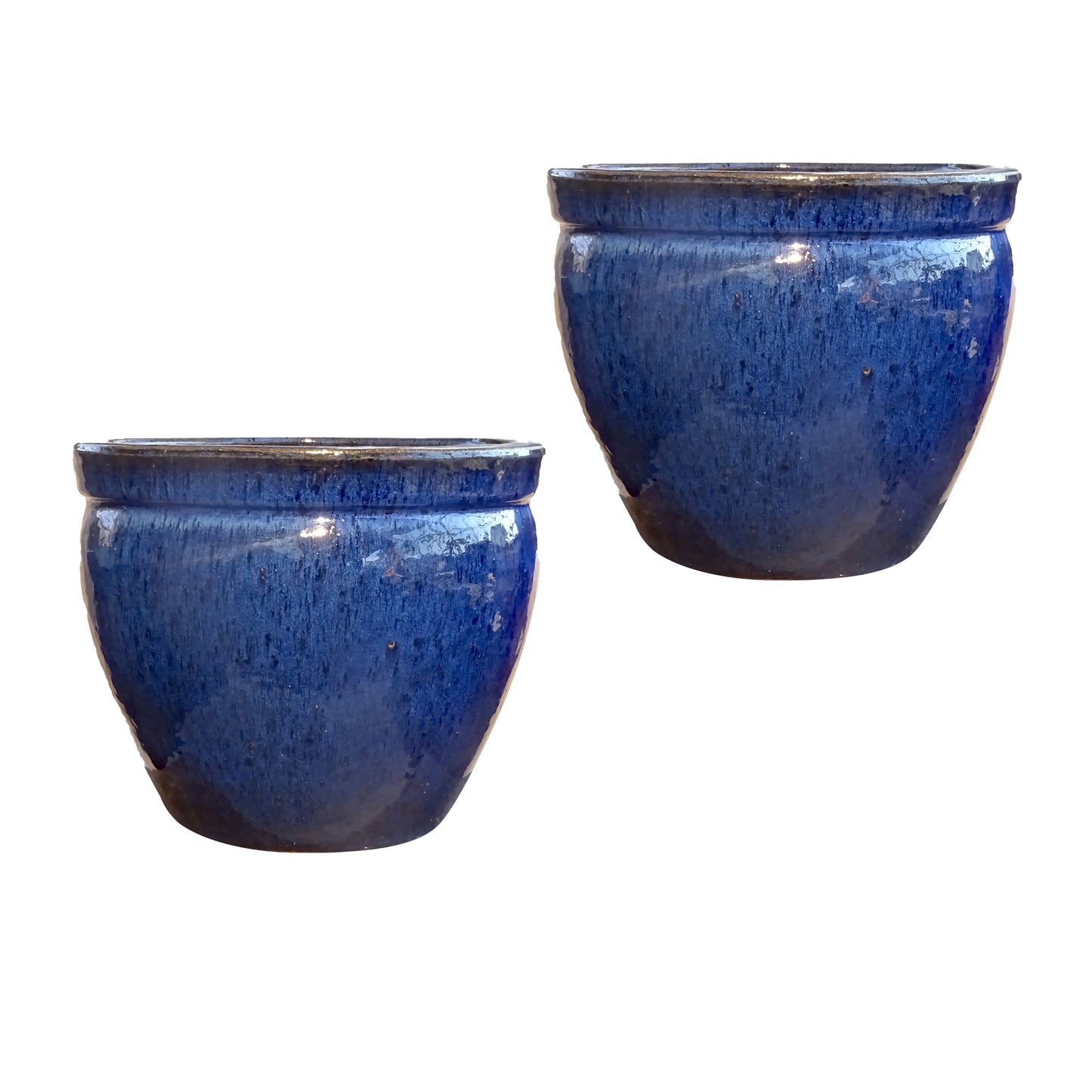 Set of 2 Bamboo high blue