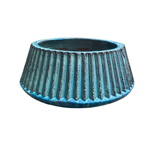 Blumentopf, Pflanzgefäß Base Schale grün/blau 34x19cm