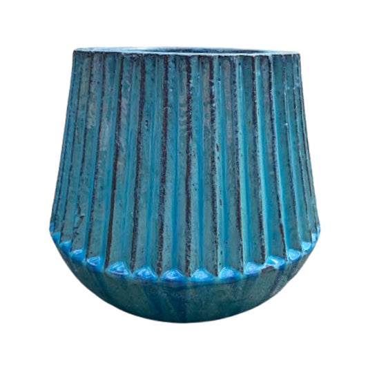 Blumentopf, Pflanzgefäß Base grün/blau 25x30cm