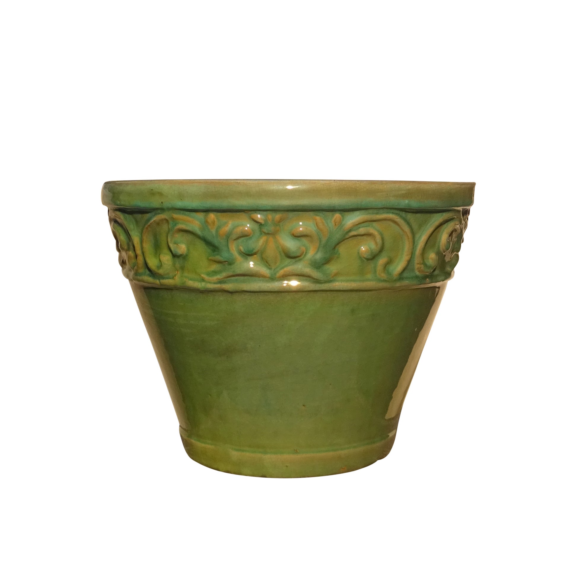 Blumentopf, Pflanzgefäß Cam Bordo jade, grün 33x25cm - tucano-hamburg