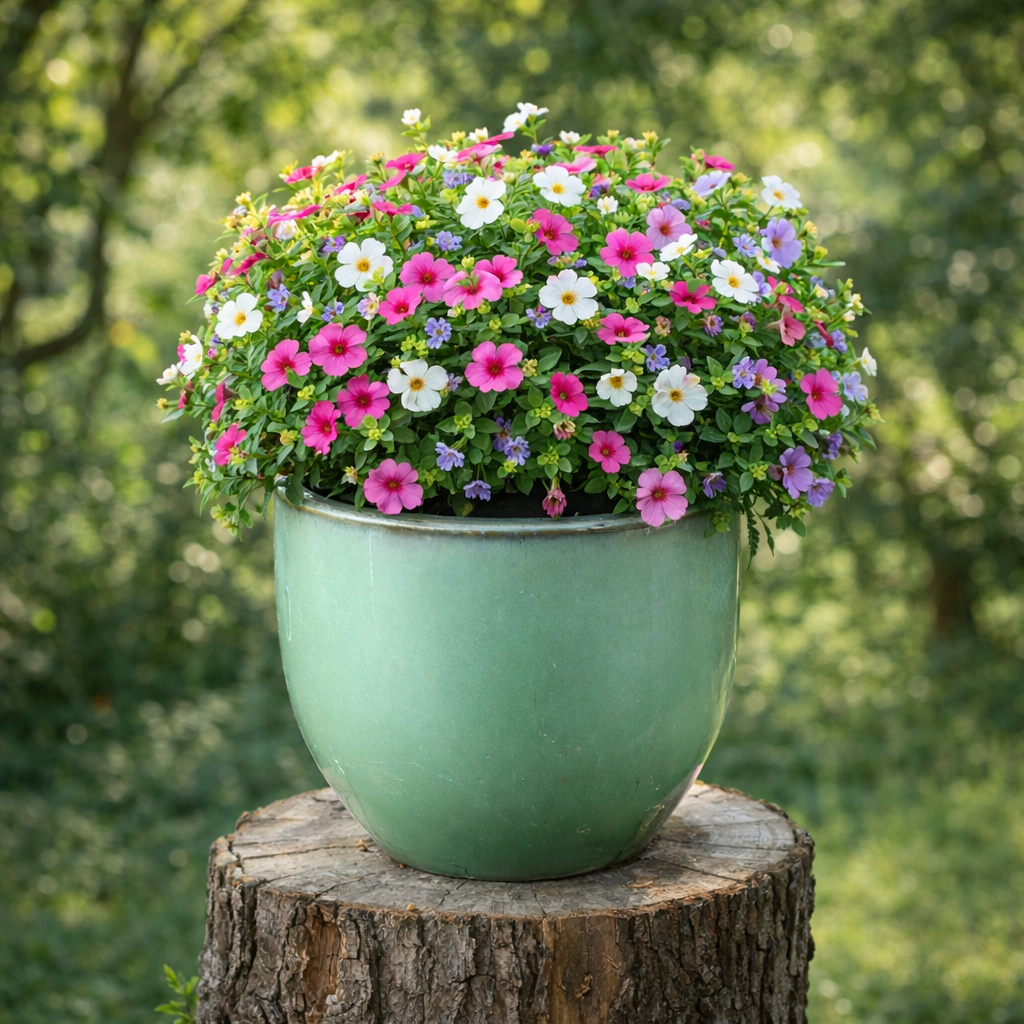 Blumentopf / Pflanzgefäß „Eiertopf“ – Glasierter Steinguttopf Jade-Grün 30x25 cm, frostfest & handgefertigt - tucano-hamburg