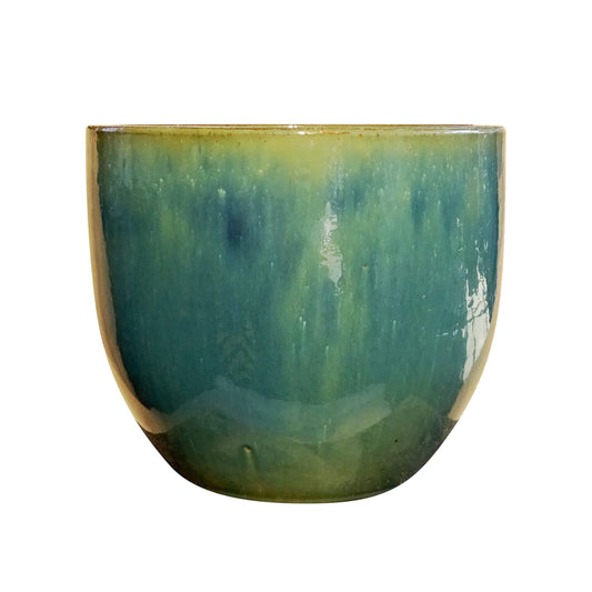 Eiertopf jade, grün/blau 22x20cm