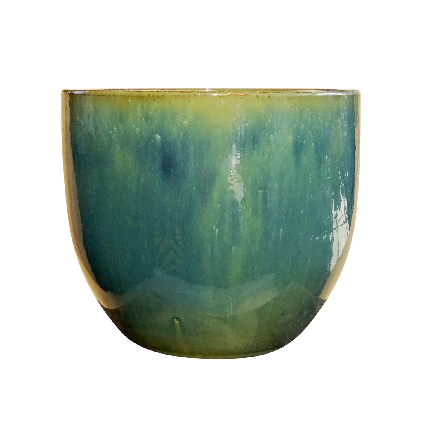 Egg pot jade, green/blue 30x25cm