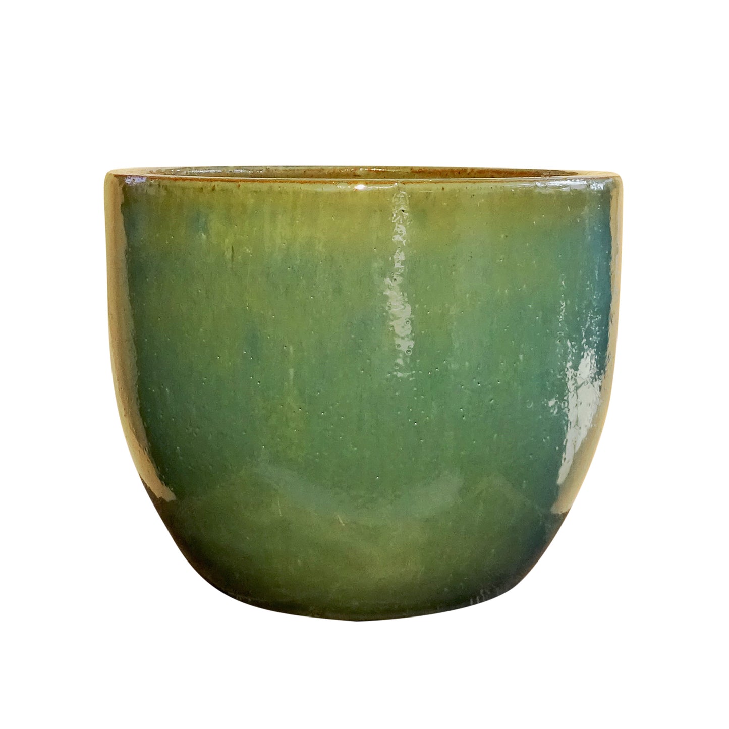 Egg pot jade, green/blue 35x28cm