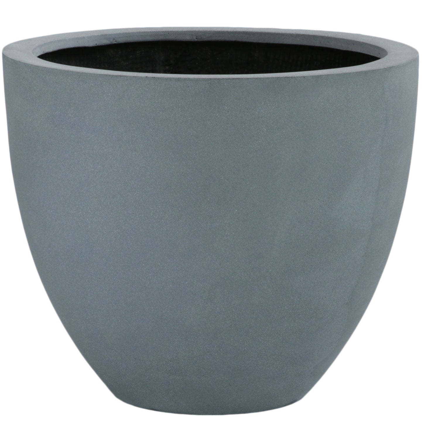 Fiberstone egg pot black 42x36cm