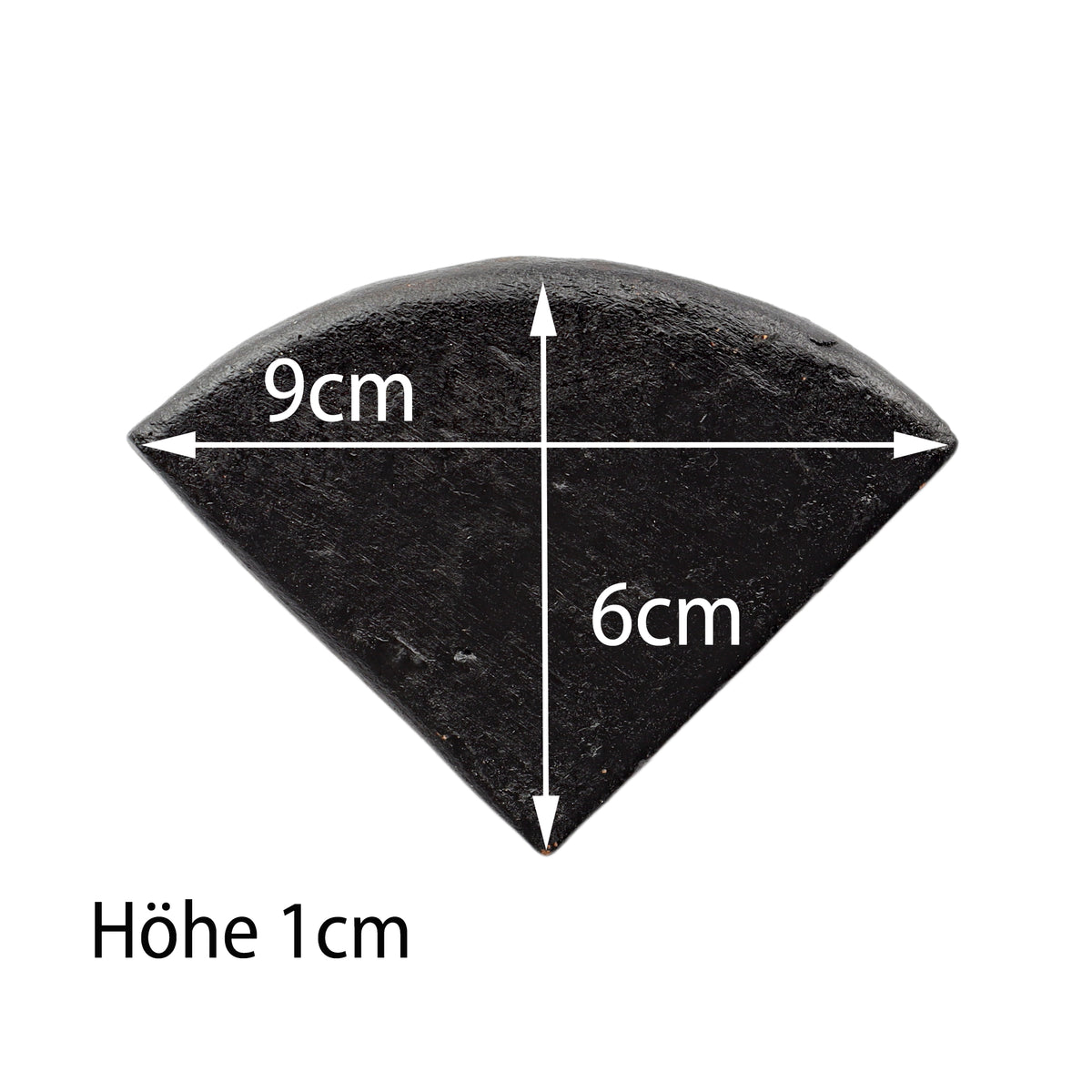 Pflanzkübel Füße in Schwarz aus Steinzeug, klein– 4er Set