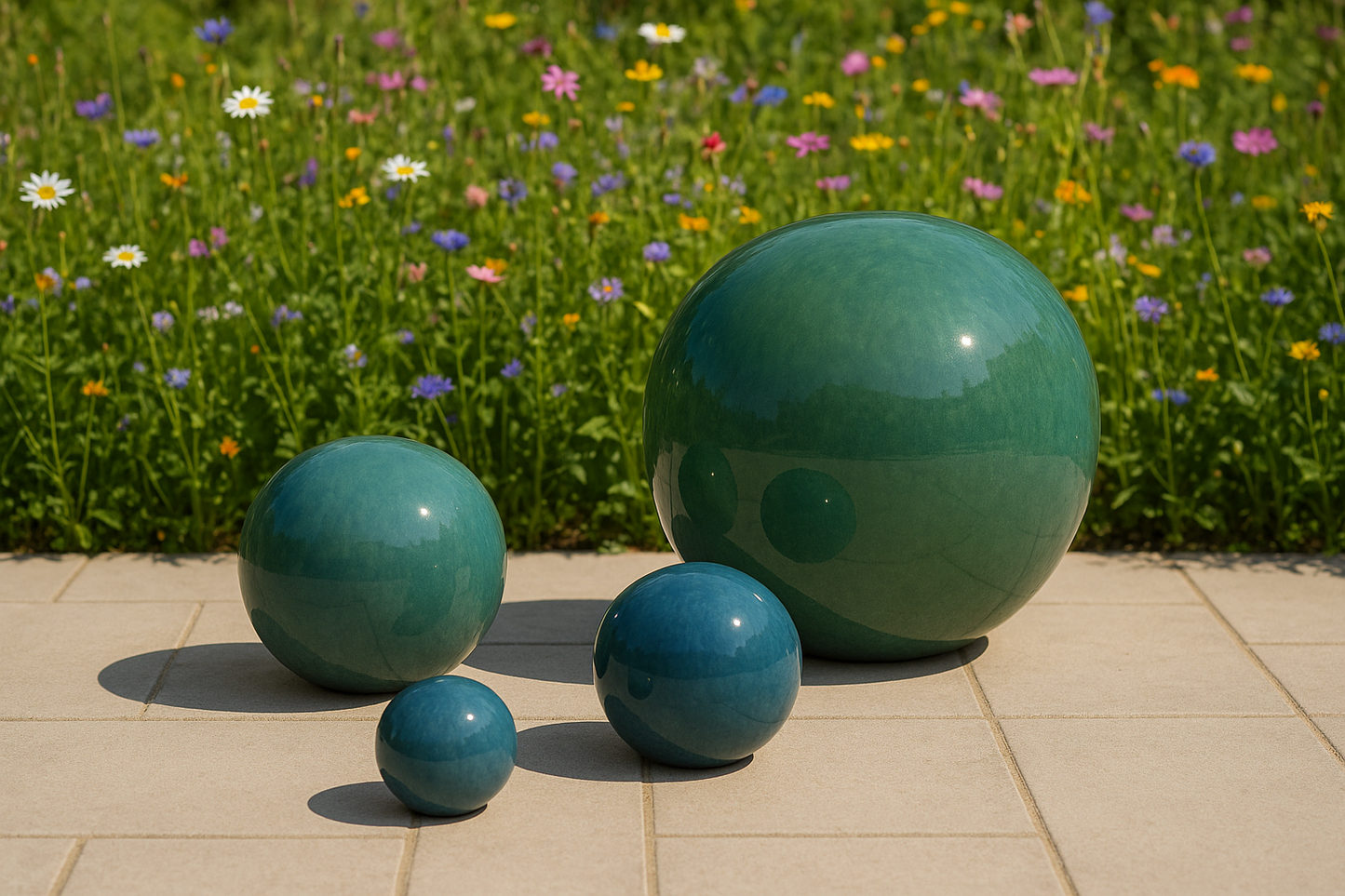 Ball jade, green/blue 28cm
