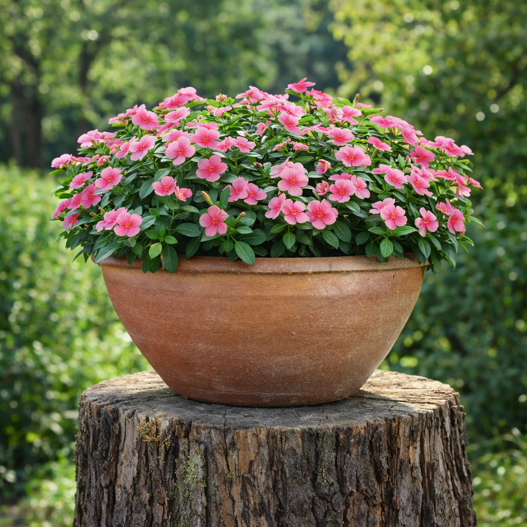 Blumentopf / Pflanzgefäß „Lotus Schale“ – Steinguttopf 50x22 cm, frostfest & handgefertigt - tucano-hamburg