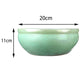 Blumentopf / Pflanzgefäß „Schale“ – Glasierter Steinguttopf Jade-Grün 20x11 cm, frostfest & handgefertigt - tucano-hamburg