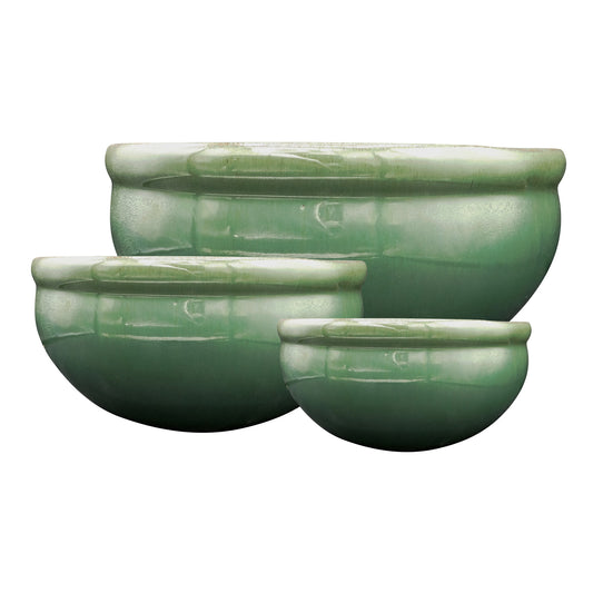 3er Set Schale jade, grün