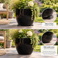 Foot anthracite small set of 10