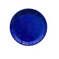 Blau glasierter Teller / Untersetzer aus frostfestem Steinzeug