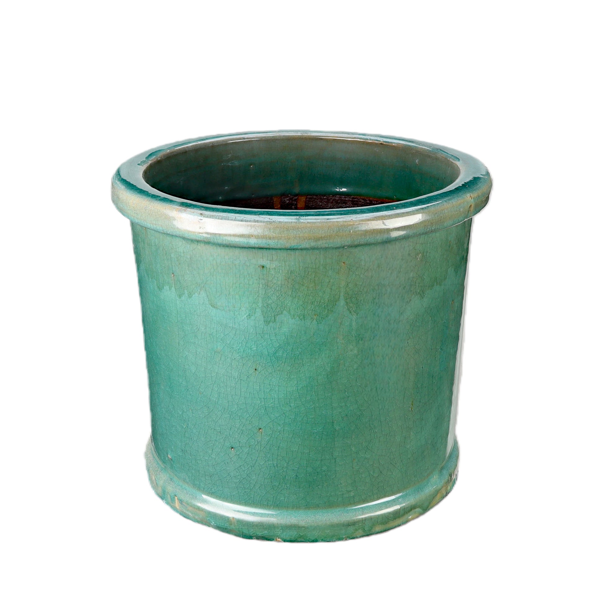 Blumentopf, Pflanzgefäß Zylinder jade, grün 38x30cm - tucano-hamburg